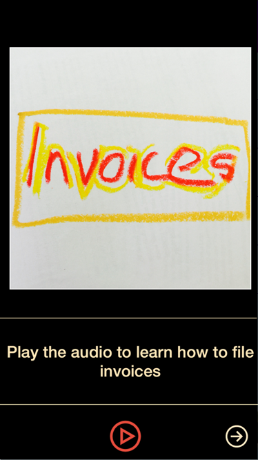 Training tool – record sequence of instructions in audio and pictures